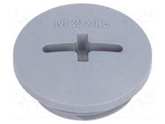 Stopper; M20; 1.5; IP68; polyamide; dark grey; SKINDICHT®; 6mm LAPP