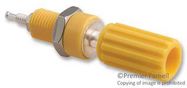 BINDING POST, 15A, #4-40, STUD, YELLOW