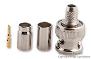 RF/COAXIAL BNC PLUG STR 50 OHM CRIMP/SLDR