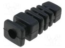 Strain relief; rubber; L: 22.6mm; black; Panel thick: max.2.85mm KRADEX