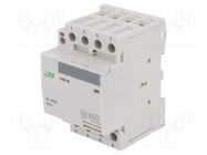 Contactor: 4-pole installation; 40A; 230VAC; NO x4; IP20; -25÷50°C F&F