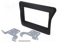 Radio frame; Nissan,Opel,Renault; 2 DIN; black ACV