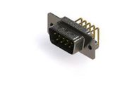 D SUB CONN, R/A PLUG, 9POS, DE, SOLDER