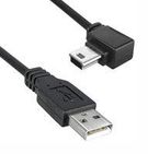 USB CABLE, 2.0 A-MINI B PLUG, 3FT