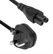 POWER CORD, BS 1363A PLUG-IEC C5, 1.83M