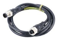CABLE ASSY, 5P M12 PLUG-RCPT, 3.3FT