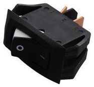 ROCKER SWITCH, SPST, 16A, 125V, PANEL