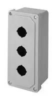 ENCLOSURE, PUSH BUTTON, POLYESTER, GRAY