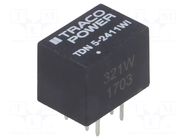 Converter: DC/DC; 5W; Uin: 9÷36VDC; Uout: 5VDC; Iout: 1A; DIP; TDN5 TRACO POWER