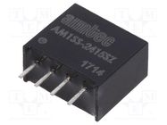 Converter: DC/DC; 1W; Uin: 21.6÷26.4V; Uout: 15VDC; Iout: 67mA; SIP4 AIMTEC