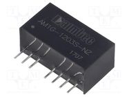 Converter: DC/DC; 1W; Uin: 9÷18V; Uout: 3.3VDC; Iout: 303mA; SIP8; THT AIMTEC