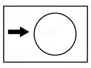 Label; white; Button marking: arrow; control cassette; 30x40mm SCHNEIDER ELECTRIC