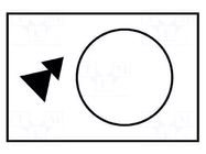 Label; white; Button marking: arrow; control cassette; 30x40mm SCHNEIDER ELECTRIC