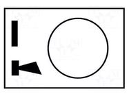 Label; white; Button marking: I,specjal mark; control cassette SCHNEIDER ELECTRIC