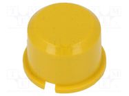 Button; round; yellow; Ø9.6mm; plastic MEC