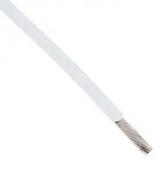 HOOK UP WIRE, 100FT, 26AWG COPPER, WHITE