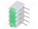 LED; in housing; green; No.of diodes: 4; 20mA; Lens: diffused,green SIGNAL-CONSTRUCT