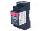 Power supply: switched-mode; for DIN rail; 20W; 5VDC; 4A; OUT: 1 TRACO POWER