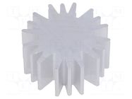 Heatsink; LED; Ø: 20mm; H: 10mm; 6.3K/W FISCHER ELEKTRONIK