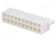Connector: wire-board; socket; male; PIN: 20; Mini-Fit Jr; straight MOLEX