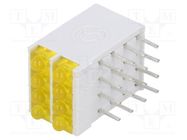 LED; in housing; 1.8mm; No.of diodes: 8; yellow; 10mA; 38°; 2.1V SIGNAL-CONSTRUCT
