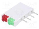 LED; in housing; red/green; 1.8mm; No.of diodes: 2; 10mA; 38° SIGNAL-CONSTRUCT