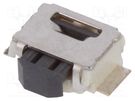 Microswitch TACT; SPST-NO; Pos: 2; 0.05A/12VDC; SMT; 0.49N; 2.5x3mm OMRON Electronic Components
