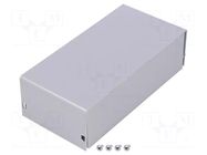 Enclosure: multipurpose; X: 72mm; Y: 143mm; Z: 43mm; AL BOX; grey TEKO