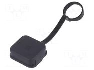 Accessories: protection cover; black; IP67,IP69K; 4455; -25÷120°C SCHURTER