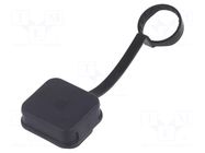 Accessories: protection cover; black; IP67,IP69K; 4455; -25÷120°C SCHURTER