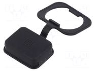 Accessories: protection cover; black; IP67,IP69K; 4761; -25÷120°C SCHURTER