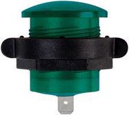 LED INDICATOR, PANEL, 23.1MM, GREEN