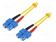 Fiber patch cord; OS2; SC/UPC,both sides; 1m; 9/125um; LSZH; blue LOGILINK