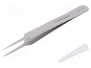 Tweezers; 110mm; SMD; Blades: narrow; Type of tweezers: straight LINDSTRÖM
