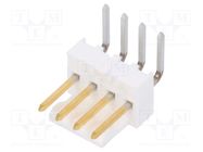 Socket; wire-board; male; KK 254; 2.54mm; PIN: 4; THT; 4A; Layout: 1x4 MOLEX