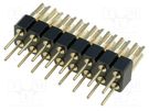 Adapter; pin strips; PIN: 16; straight; 2.54mm; soldering,THT; 2x8 CONNFLY