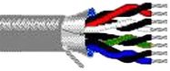 SHIELDED CABLE MULTIPAIR, 4PAIR, 24AWG, 100FT, 300V