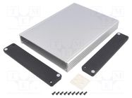 Enclosure: with panel; 1455; X: 165mm; Y: 220mm; Z: 30mm; aluminium HAMMOND