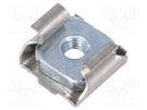 Nut; cage; M3; A2 stainless steel; BN 3307 BOSSARD