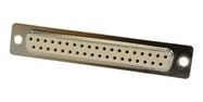D SUB CONNECTOR, STANDARD, 37 POSITION, RECEPTACLE