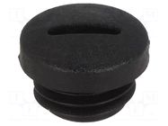 Stopper; M12; 1.5; IP54; polyamide; black; V-N-FS; Thread: metric HUMMEL