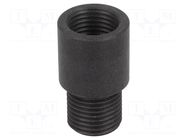 Thread adapter; Int.thread: PG9; Ext.thread: M16; polypropylene HUMMEL