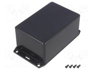 Enclosure: multipurpose; X: 80mm; Y: 120mm; Z: 55mm; 1591S; ABS; black HAMMOND