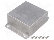 Enclosure: multipurpose; X: 92mm; Y: 92mm; Z: 42mm; with fixing lugs HAMMOND