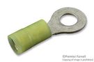 TERMINAL, RING TONGUE, 1/4", YEL, 10AWG