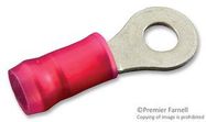 TERMINAL, RING TONGUE, #6, CRIMP, RED