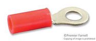 TERMINAL, RING TONGUE, #8, CRIMP, RED