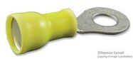 TERMINAL, RING TONGUE 1/4IN CRIMP YELLOW