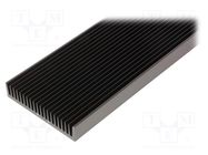 Heatsink: extruded; grilled; black; L: 1000mm; W: 200mm; H: 40mm FISCHER ELEKTRONIK