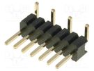 Pin header; pin strips; male; PIN: 7; vertical; 1.27mm; SMT; 1x7 CONNFLY